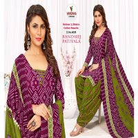 Vandana Bandhej Patiyala Vol-6 Wholesale Pure Cotton Dress Material