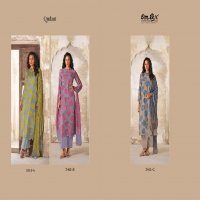 OMTEX QUDRAT FANCY MUSLIN DIGITAL PRINT EMBROIDERY UNSTITCH SALWAR KAMEEZ