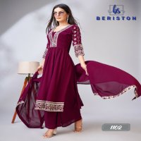 BERISTON VOL 11 FULLSTITCH MULTI SEQUENCE WORK KURTI PANT DUPATTA CATALOG