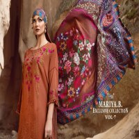 SHREE FAB MARIYA B EXCLUSIVE COLLECTION VOL 7 PAKISTANI EMBROIDERY SUIT MATERIAL