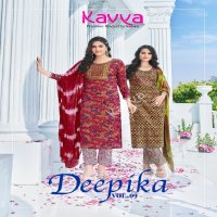 Kavya Deepika Vol-9 Wholesale Ready Made 3 Piece Dresses