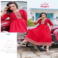 AANCHI RAGINI STITCHED FANCY EMBROIDERY FLAIR LONG KURTI