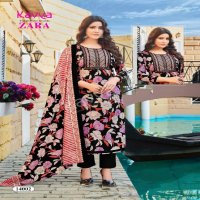 Kavya Zara Vol-14 Wholesale Readymade Pure Cambric Cotton Top With Pants And Dupatta