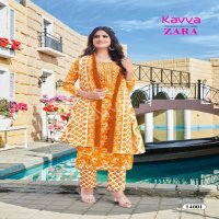 Kavya Zara Vol-14 Wholesale Readymade Pure Cambric Cotton Top With Pants And Dupatta