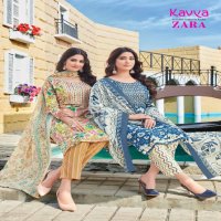 Kavya Zara Vol-14 Wholesale Readymade Pure Cambric Cotton Top With Pants And Dupatta