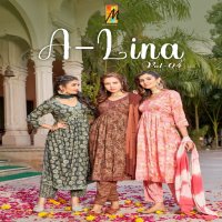 Master A-Lina Vol-4 Wholesale Aaliya Cut Top With Bottom And Dupatta