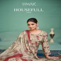 Glossy Simar Housefull Vol-4 Wholesale Pure Viscose With Embroidery Work Salwar Suits