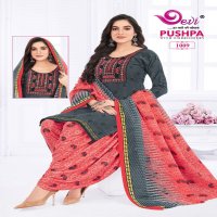Devi Pushpa Vol-1 Wholesale Embroidery Readymade Cotton Dress