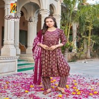 Master Blush Vol-10 Wholesale Nayra Style Top With Pant And Dupatta