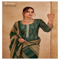 Hermitage Tanjore Wholesale Embroidered Bottom Dress Material