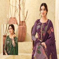 VP Textiles Vaani Vol-3 Wholesale Pure Muslin Printed With Embroidery Dress Material