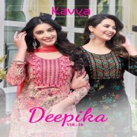 KAVYA DEEPIKA VOL 10 READYMADE BEAUTIFUL STRAIGHT KURTI PANT DUPATTA