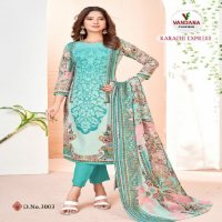 Vandana Karachi Express Vol-3 Soft Cotton Swarovski Work Dress Material