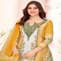 Vandana Karachi Express Vol-3 Soft Cotton Swarovski Work Dress Material