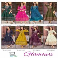 BLUE HILLS GLAMOURS READYMADE ANARKALI STYLE LONG GOWN IN BIG SIZES