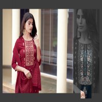 Sweety Bite Vol-2 Wholesale Fancy Silk Base Work Kurtis With Pant And Dupatta