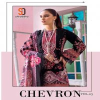 SHRADDHA DESIGNER CHEVRON VOL 3 PAKISTANI PRINTED COTTON FANCY DRESS MATERIAL