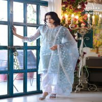 Afsana Zain Hashmi D.no 21 Wholesale Pakistani Organza Suits Combo