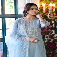 Afsana Zain Hashmi D.no 21 Wholesale Pakistani Organza Suits Combo