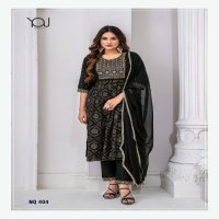 YOU BY WANNA NAIRA QUEEN VOL 4 READYMADE TRADITIONAL PRINT WITH EMBROIDERY NAYRA KURTI PANT DUPATTA