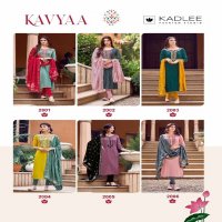 Kadlee Kavyaa Wholesale Reyon Weaving Handwork Kurtis With Pant And Dupatta