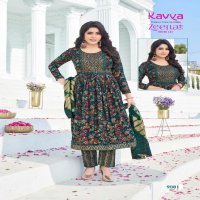 ZEENAT VOL 9 BY KAVYA FESTIVE WEAR READYMADE NAYRA CUT 3PCS SET CATALOG