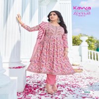 ZEENAT VOL 9 BY KAVYA FESTIVE WEAR READYMADE NAYRA CUT 3PCS SET CATALOG