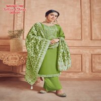 Alok Lakhnavi Touch Vol-4 Wholesale Pure Zaam Cotton Dyed With Lakhnawi Work Dress Material
