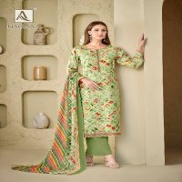 ALOK SUIT NAGMAA BEAUTIFUL PRINT WITH HANDWORK UNSTITCH SUIT