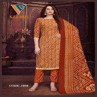 Vandana Kalash Vol-1 Wholesale Pure Cotton With Thread Work Dress Material