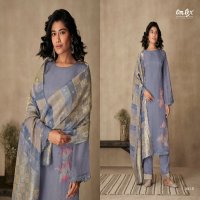 Omtex Clover Wholesale Organza Digital With Handwork Salwar Suits