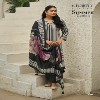 Kilory Summer Garden Wholesale Pure Jaam Cotton With Fancy Work Salwar Suits