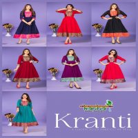 Kanha Kranti Wholesale Heavy Vichitra With pattu Concept Kurtis