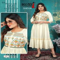 Dee Cee Sneha Wholesale Flared Long Gowns Catalog