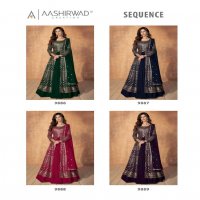 Aashirwad Gulkand Sequence Wholesale Readymade Free Size Salwar Suits