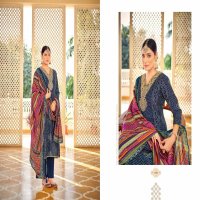 Vp Textile Zaveri Wholesale Pure Muslin Printed With Fancy Embroidery Dress Material