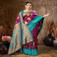 BUNAWAT VAHINI SILK ZARI WEAVING BANARASI SILK SARIS WHOLESALER