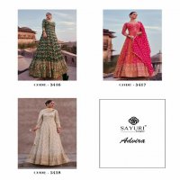 Sayuri Advira Wholesale Real Georgette Free Size Stitched Gowns Catalog