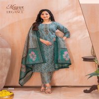 Mayur Elegance Vol-3 Wholesale Pure Cotton With Work Kurti With Pant And Dupatta