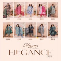 Mayur Elegance Vol-3 Wholesale Pure Cotton With Work Kurti With Pant And Dupatta