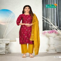 Kushals Aakruti Wholesale Chanderi Straight Top With Pant And Dupatta
