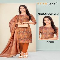 Starlink Nazakat 2.0 Wholesale Tissue With Jari Work Kurtis With Pant And Dupatta Combo