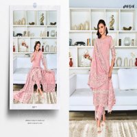 Jay VIjay Tasveer Wholesale Pure Cotton Embroidery Khadi Block Salwar Suits