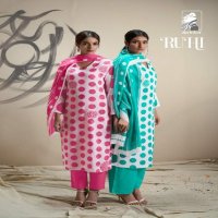 Sahiba Ruhi Wholesale Pure Cotton Lawn Orgenza Silk Salwar Suits