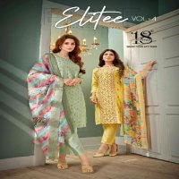 18 Attitude Elite Vol-4 Wholesale Pure Chanderi With Inner Top With Pant And Dupatta