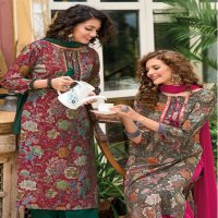 Wooglee Khwaab Wholesale Modal Print Handwork And Embroidery Kurti With Pant And Dupatta