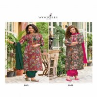 Wooglee Khwaab Wholesale Modal Print Handwork And Embroidery Kurti With Pant And Dupatta