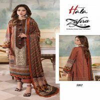 Hala Zafira Vol-5 Heavy Dupatta Wholesale Karachi Print Dress Material