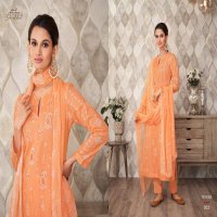 Esta Nessa Wholesale Block Printed Cotton With Knot Work Dress Material