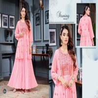 Khushi Morni Wholesale Georgette One piece With Jacket And Embroidery